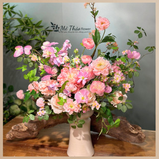 Bình Hoa Giả - Hoa Để Bàn Cao Cấp (Nhiều Mẫu)  Để Bàn ,Làm Quà Tặng, Decor Của Mê Thảo Flower