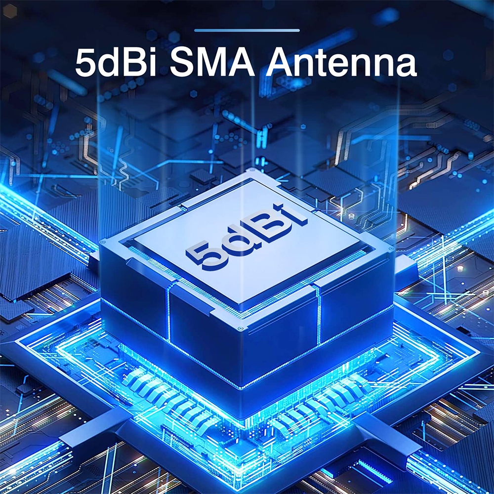 USB Thu Sóng wifi Goojodoq 1300mbps USB 3.0  2 Râu Kết Nối Mạng Không Dây 2.4G+5G Bộ Thu Phát WiFi Cho Máy Tính | BigBuy360 - bigbuy360.vn