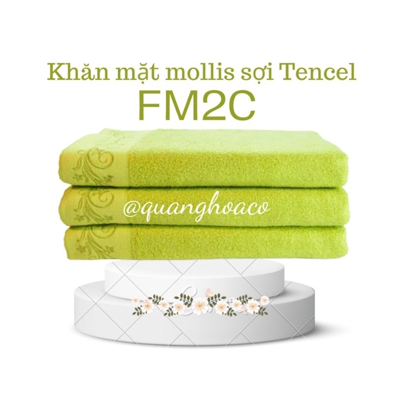 Khăn mặt Mollis sợi Tencel FM2C Kt 34×80 cm