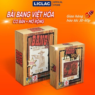  Bài Bang Việt Hóa Cơ Bản + Mở Rộng 166 lá Boardgame Bang! Dodge City giải trí cùng gia đình bạn bè 