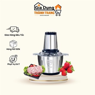 [SALE SỐC] Máy Xay Thịt Cối Inox 4 Lưỡi Đa Năng, Công suất 250W- Xay thịt, xay tỏi ới, xay rau củ quả