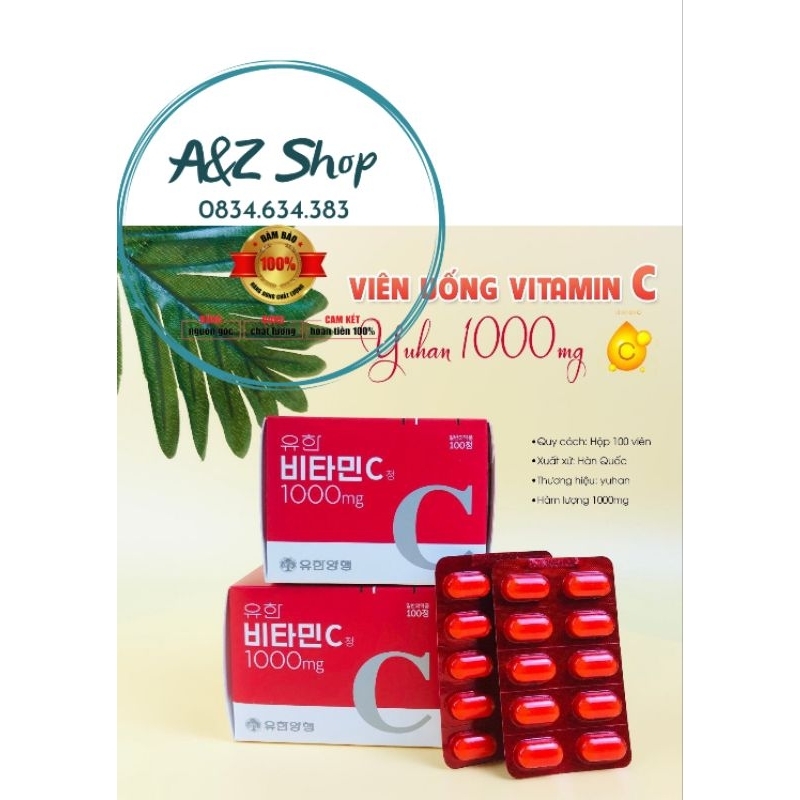 Viên uống Vitamin C Yuhan Hàn Quốc 1000mg