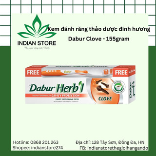 Kem đánh răng thảo dược ấn độ - dabur herbal clove 155g