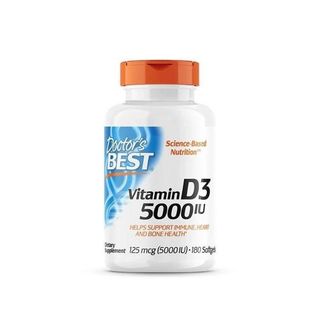 [Sale] Thực Phẩm Bổ Sung Doctor Best Vitamin D3 5000iu ( 180 viên )