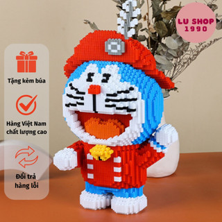 Mô hình đồ chơi lắp ráp Doraemon thủy thủ 44cm đồ chơi thông minh 3D-Lushop