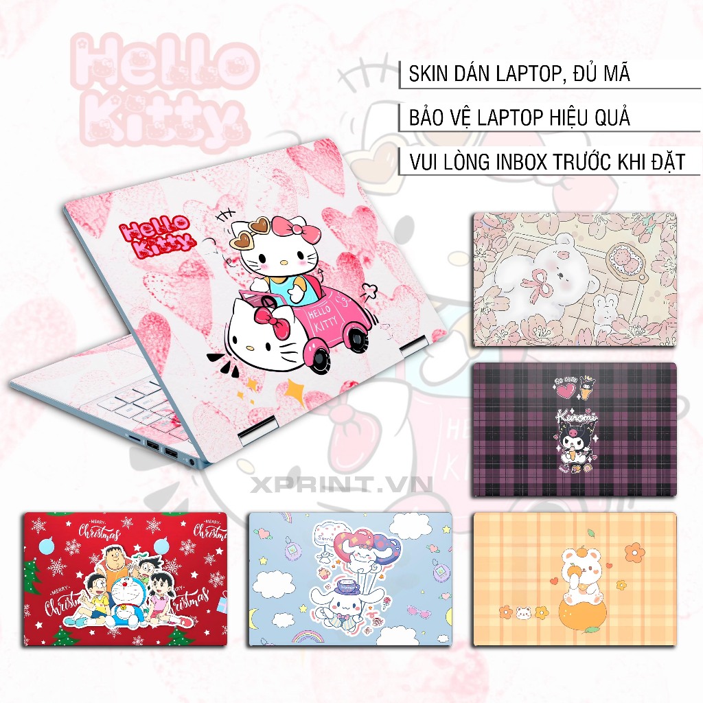 Miếng dán laptop, 12 mẫu skin siêu cute cho Laptop Acer, HP, Dell, Macbook, surface....