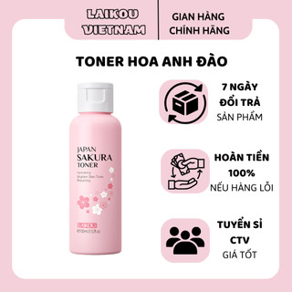 Toner LAIKOU Sakura Face Toner Dưỡng ẩm Làm sáng da Thắt chặt lỗ chân lông 100ml
