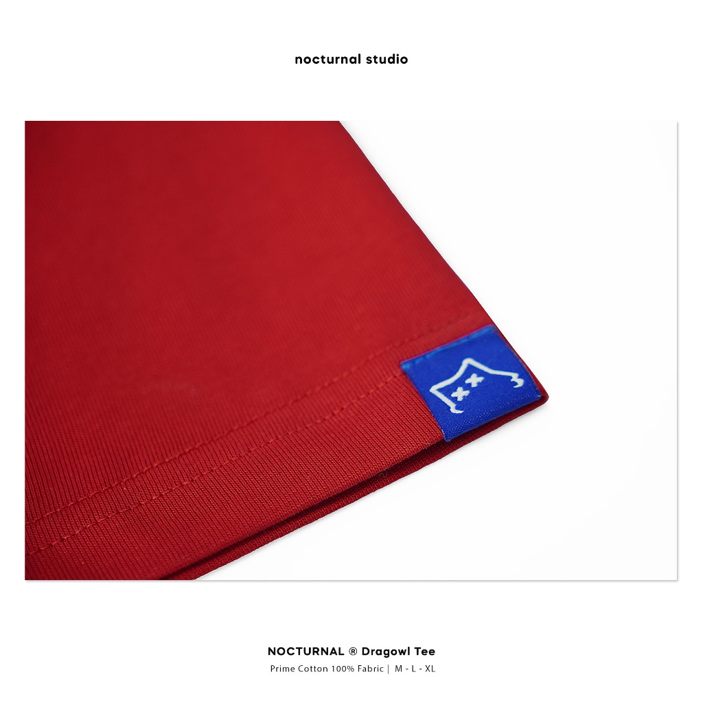 Áo Thun NOCTURNAL Dragowl Tee Cotton 100% Nam Nữ Unisex Form Rộng Tay Lỡ Oversize Local Brand