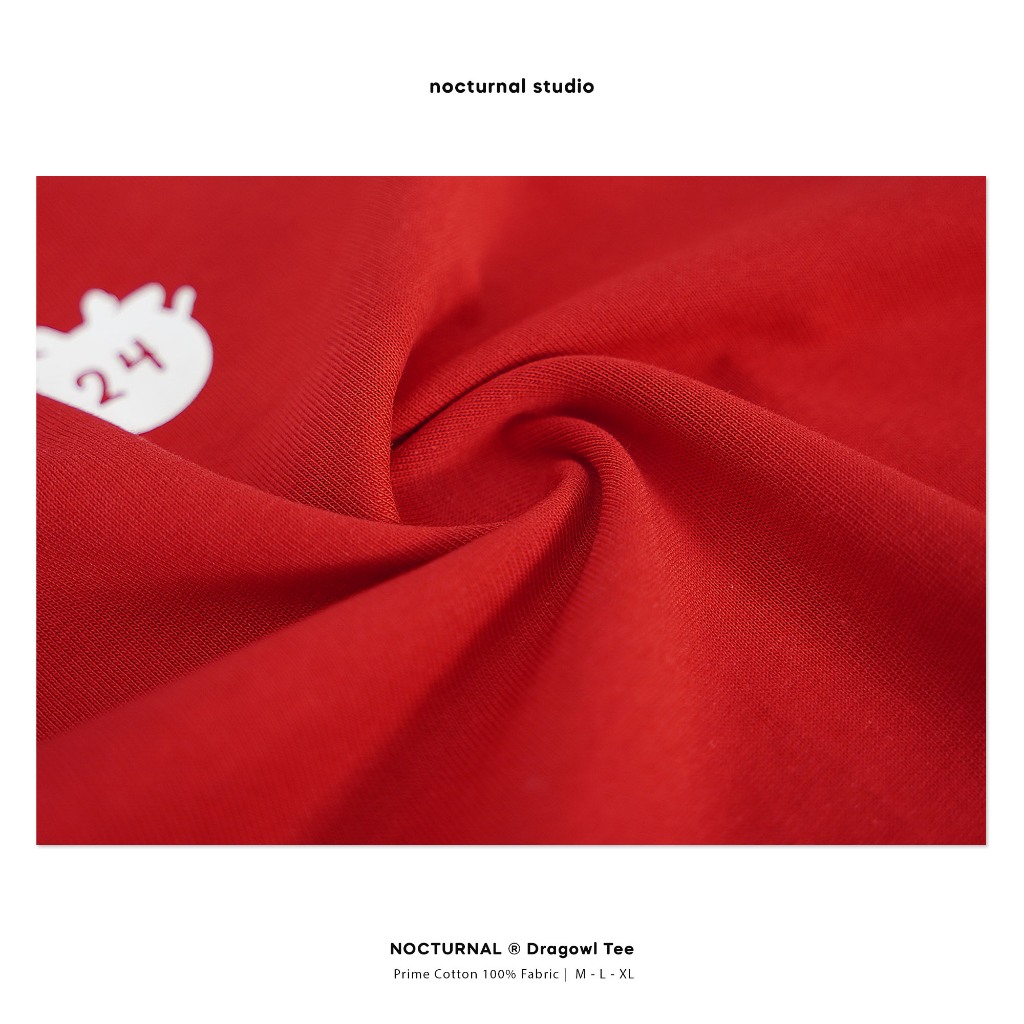 Áo Thun NOCTURNAL Dragowl Tee Cotton 100% Nam Nữ Unisex Form Rộng Tay Lỡ Oversize Local Brand
