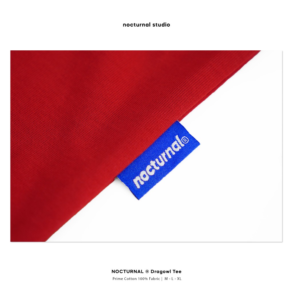 Áo Thun NOCTURNAL Dragowl Tee Cotton 100% Nam Nữ Unisex Form Rộng Tay Lỡ Oversize Local Brand