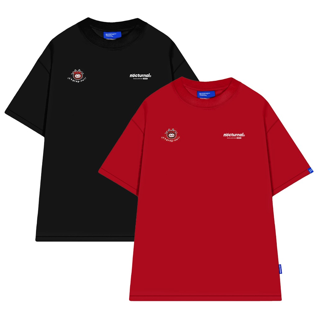 Áo Thun NOCTURNAL Dragowl Tee Cotton 100% Nam Nữ Unisex Form Rộng Tay Lỡ Oversize Local Brand