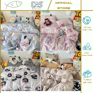 Bộ chăn ga gối cotton pl cas decor đủ kích thước 1m2 , 1m4 , 1m6 , 1m8 , 2m , 2m2