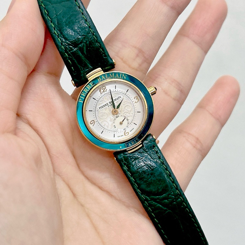 Đồng hồ nữ si hiệu PIERRE BALMAIN, hàng chính hãng máy Thuỵ Sỹ, dây da chạy kim rốn