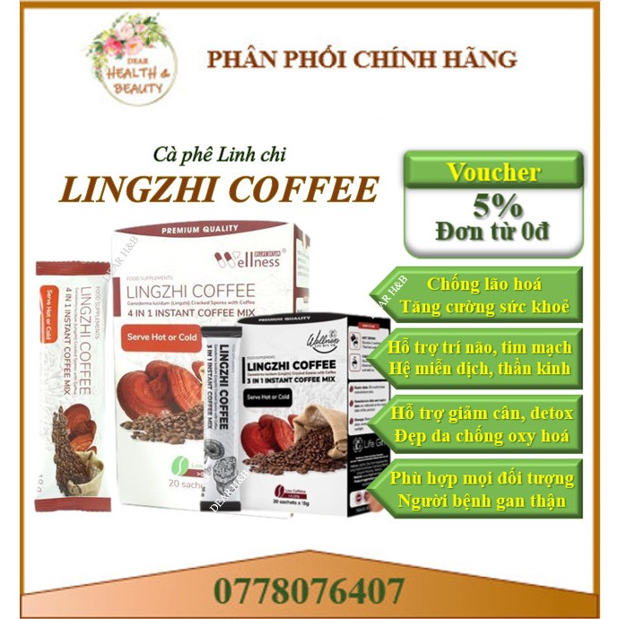 Cà Phê Sức Khỏe Linh Chi Lingzhi Coffee Giảm Cân Ổn Định Đường Huyết