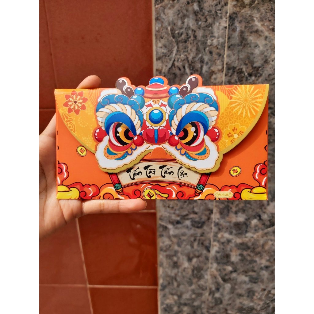 [Deal đón Tết] Set 4/6 Bao Lì Xì Tết 2024 Độc Lạ Rồng Cute Mừng Năm Mới Màu Đỏ Phong Cách Trung Hoa