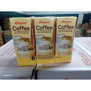 Sữa Binggrae vị cà phê Nhập Khẩu Hàn Quốc 200ml lốc 6 hộp