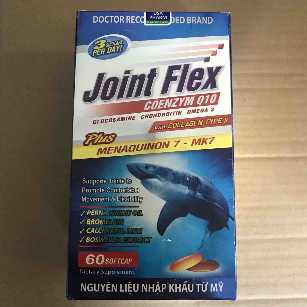 Viên uống JOINT FLEX Giảm Đau Xương Khớp, Bổ Xương Khớp Hiệu Quả, Giúp phục hồi tái tạo mô sụn, tăng tiết dịch khớp