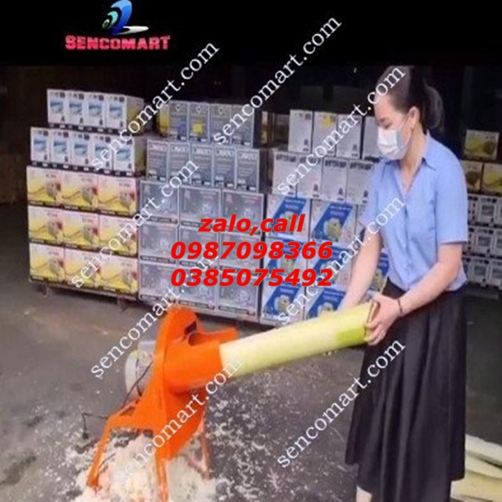 Máy Băm Chuối Nguyên Cây.Máy Xay Chuối Mịn Trộn Cám Cho Gà Vịt