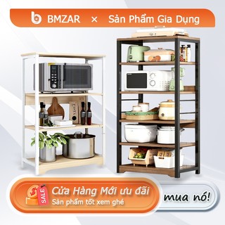 Bmzar kệ lò vi sóng 4 tầng khung sắt - kệ bếp đa năng