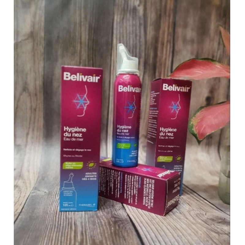 Xịt mũi nội địa Pháp Belivair Nasal Spray 125ml cho bé từ 3 tháng và người lớn