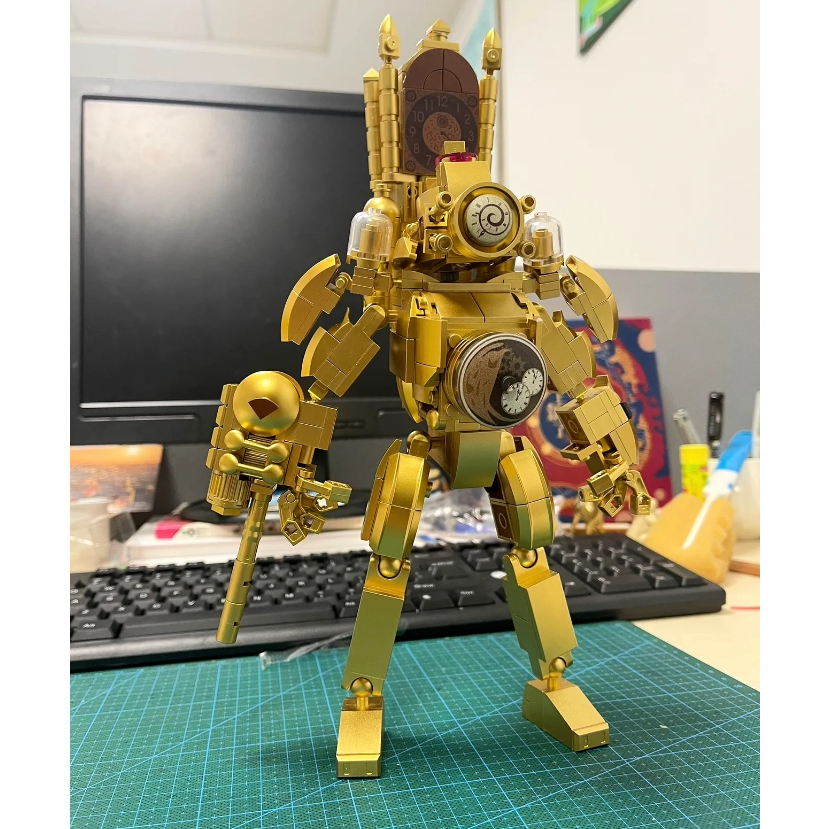 Skibidi God of War Sound Man Dr. Block Toilet Man và Titan Monitor Man Bà TV Man Clock Man