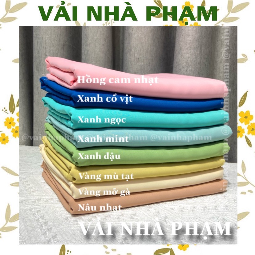 VẢI LỤA MANGO MÀU-KHỔ 1.5M-VẢI NHÀ PHẠM