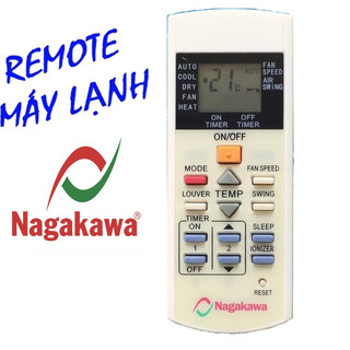 Remote máy lạnh điều hoà NAGAKAWA2 chiều cũ - điều khiển điều hòa nagakawa