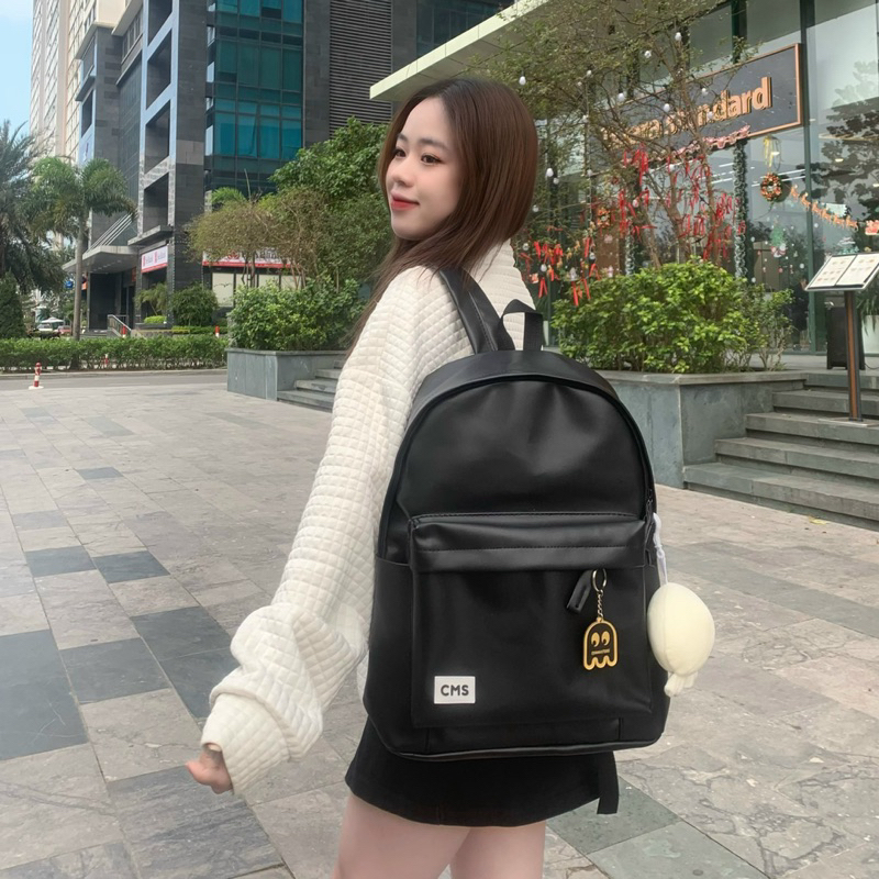 Balo chất liệu da PU dày dặn CMS 2 phối màu basic 🌼 HÀNG CÓ SẴN Da PU | BigBuy360 - bigbuy360.vn