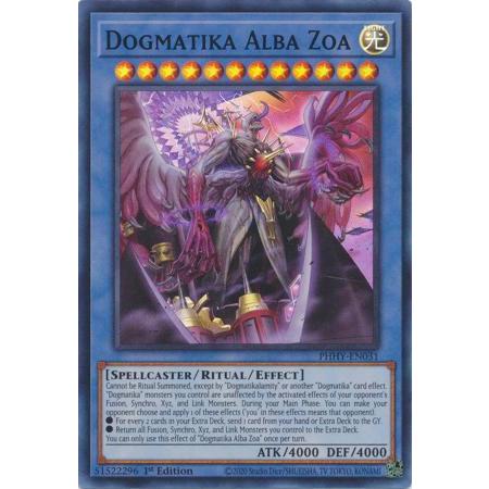 [Thẻ bài Yu-gi-oh] Dogmatika Alba Zoa - PHHY-EN031 - Super Rare 1st Edition