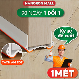 Thanh chắn cửa cách âm chống ồn, ngăn thoát hơi máy lạnh, chống côn trùng gây hại V5 - Nẹp đáy cửa ngăn bụi bẩn NANORON