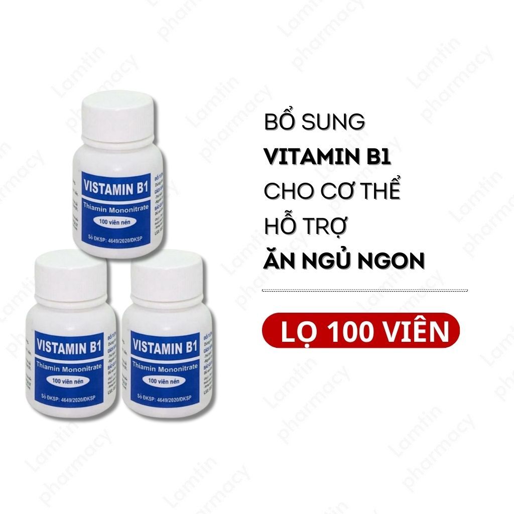 ✔ Vitamin B1, Vitamin B2, Vitamin B6, Vitamin C - Bổ sung vitamin cho cơ thể Lọ 100 viên