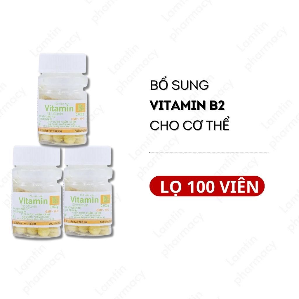 ✔ Vitamin B1, Vitamin B2, Vitamin B6, Vitamin C - Bổ sung vitamin cho cơ thể Lọ 100 viên