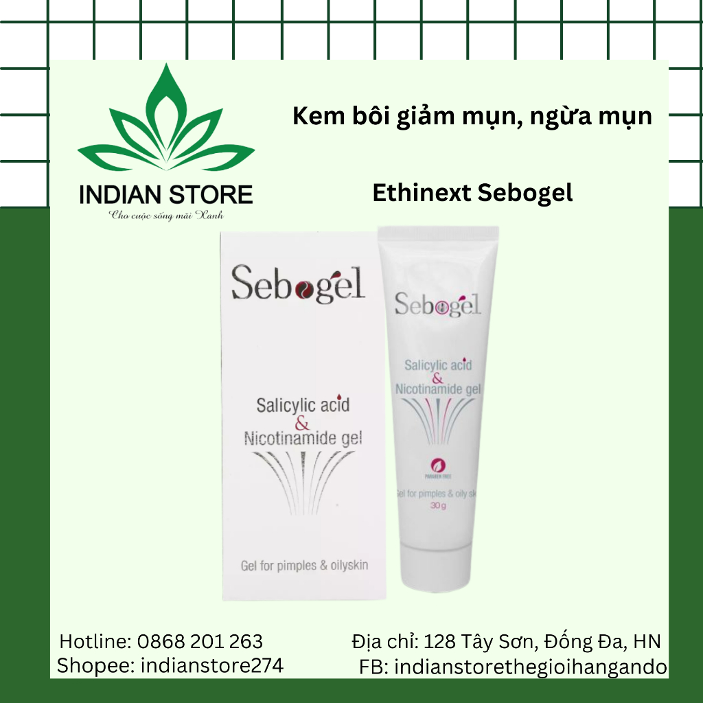 Sebogel - Loại bỏ mụn, kiểm soát dầu