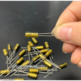 Tụ nichicon fg 2.2uf 50v, tụ phân cực nichicon fine gold 2.2uf 50v