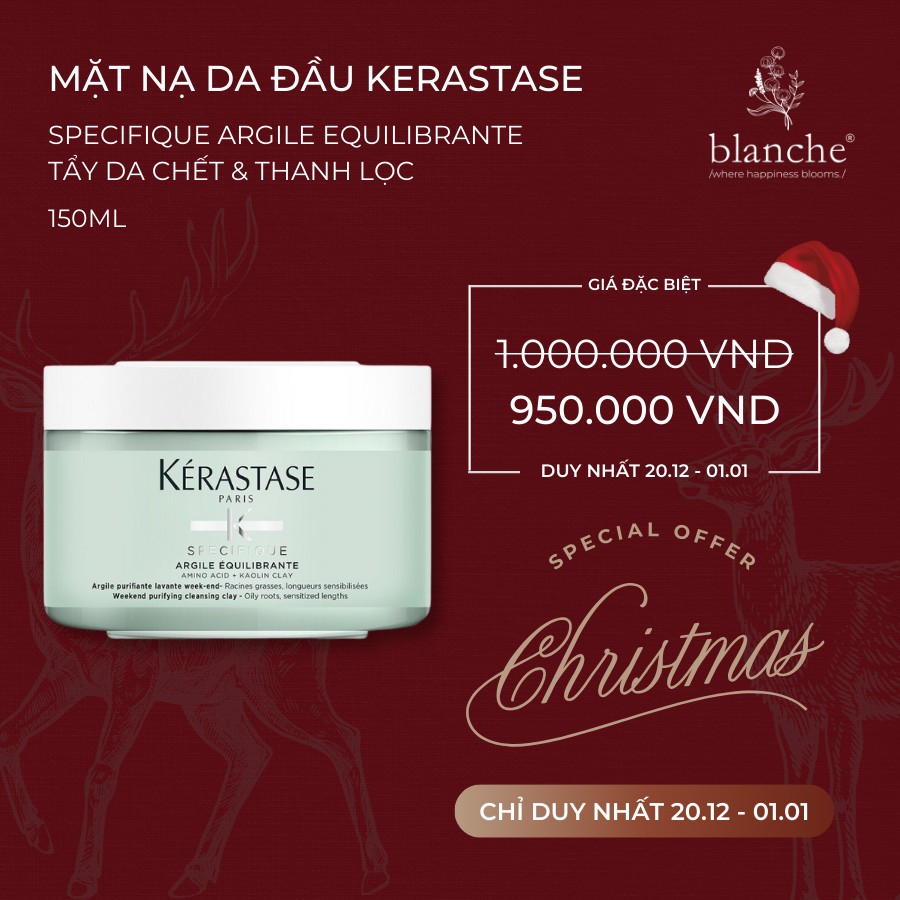 Mặt Nạ Đất Sét Kerastase Specifique Argile Equilibrante 250ml - Đủ Bill - Kerastase Purifying Cleansing Clay Cho Da Dầu