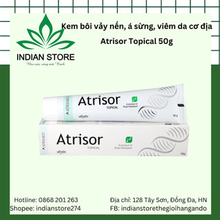 Kem bôi vảy nến, á sừng, viêm da cơ địa - Atrisor Topical 50g