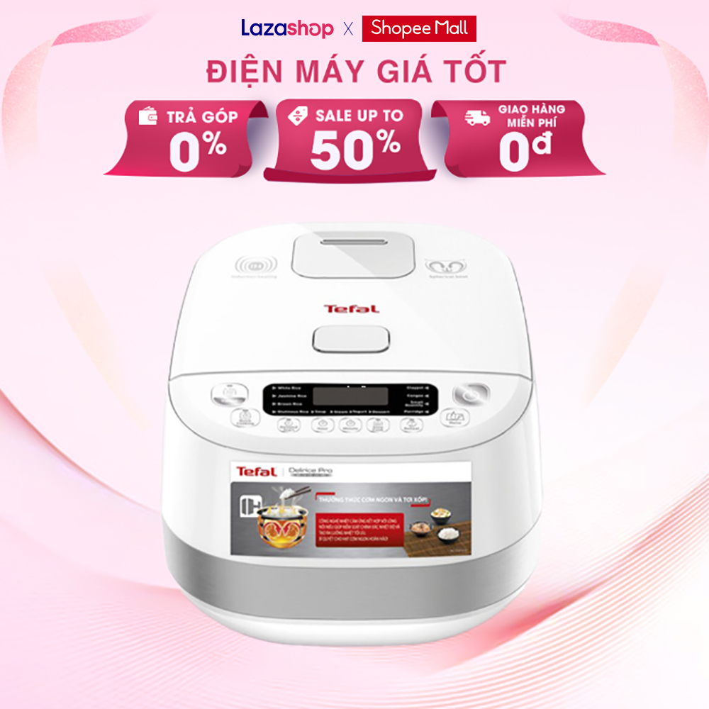 Nồi cơm điện cao tần Tefal 1.5 lít RK808168 - Hàng chính hãng