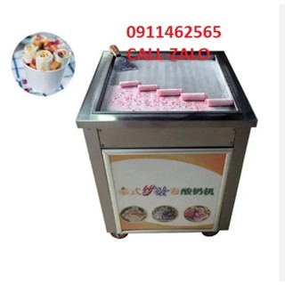 MÁY LÀM KEM CUỘN THÁI LAN -CHẢO VUÔNG 35CM -HÀNG CAO CẤP ,INOX 100% BẢO HÀNH 1 NĂM