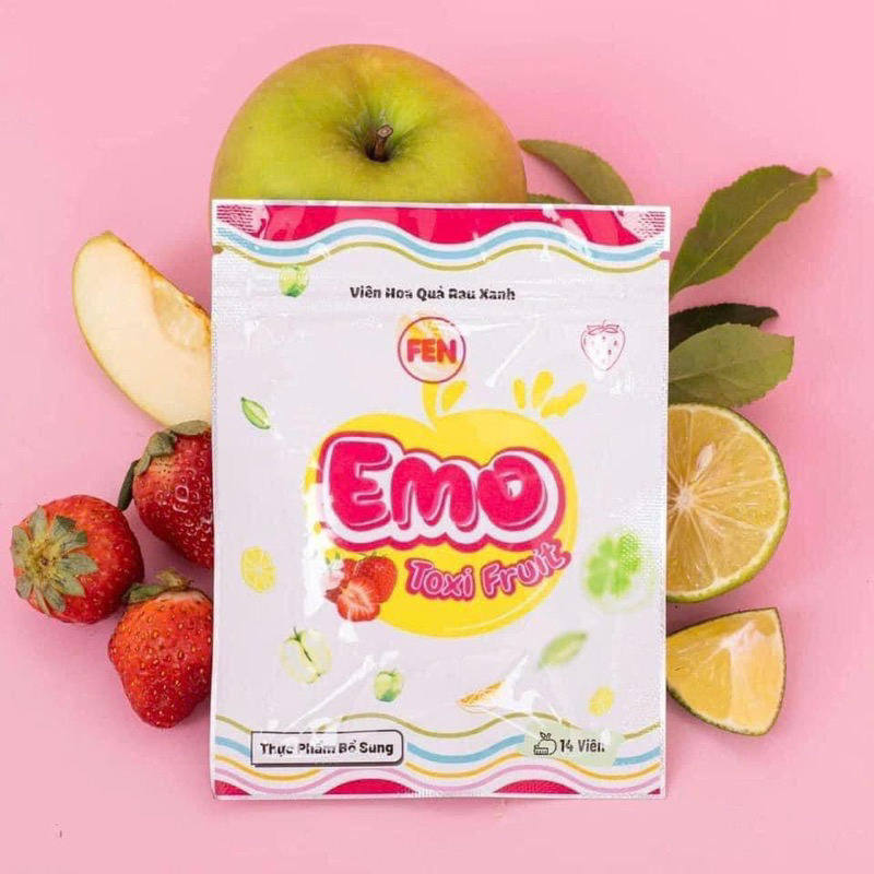 Giảm Cân viên hoa quả Emo Toxi fruit -Dành Cho Người Lờn khó giảm