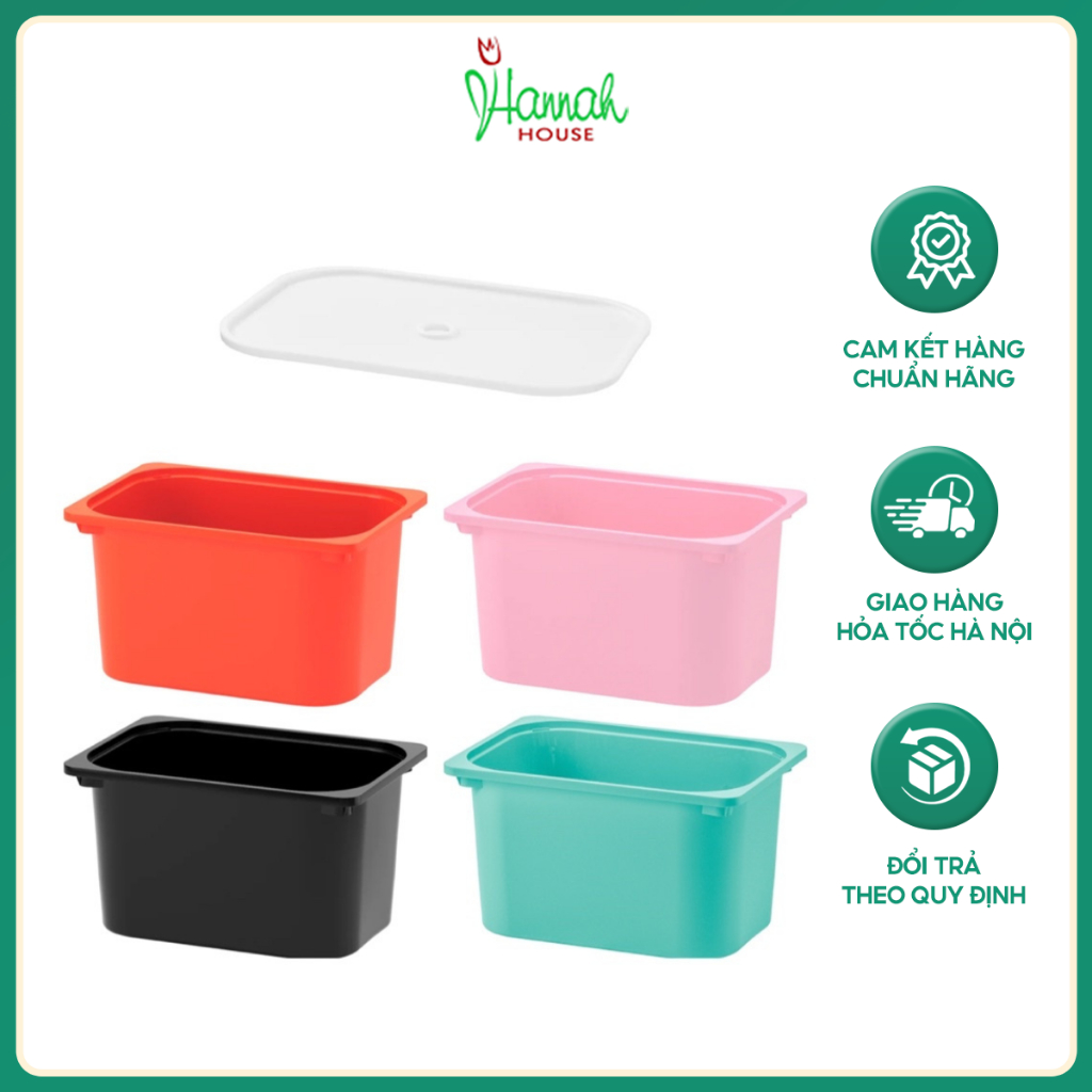 Hộp Nhựa Đựng Đồ Chơi TROFAST 42x30x23cm Màu Trắng, Hộp Nhựa Đựng Đồ Đa Năng, Có Thể Xếp Chồng Tiện Lợi
