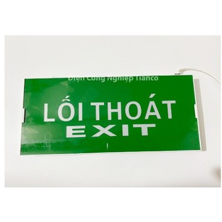 Đèn Exit 1 mặt có chữ lối thoát Đèn Exit 2 mặt có chữ lối thoát