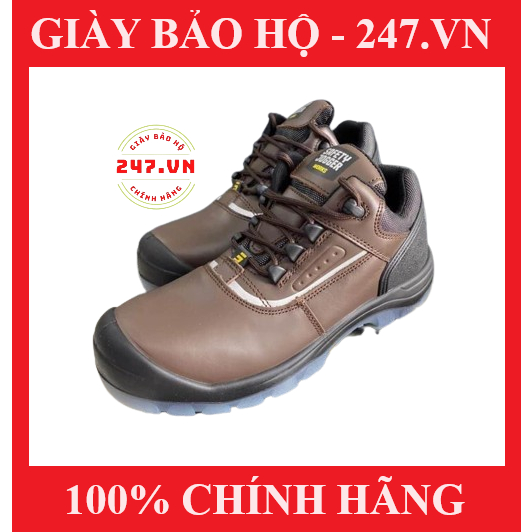 Giày Safety Jogger Pluto EH Da Thật, Cách Điện 18kV, Đế Chống Trơn Trượt, Chống Cắt