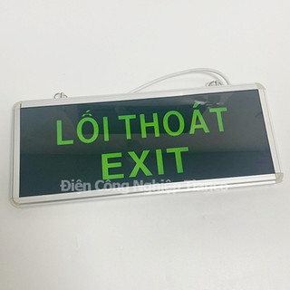 Đèn Exit 1 mặt có chữ lối thoát Đèn Exit 2 mặt có chữ lối thoát