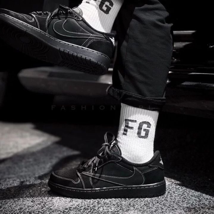 Giày Travis Scott x Air Jordan 1 Low OG SP ‘Black Phantom’ DM7866-001 - BẢN CAO CẤP FULLBOX, Jordan_Low Travis Scott