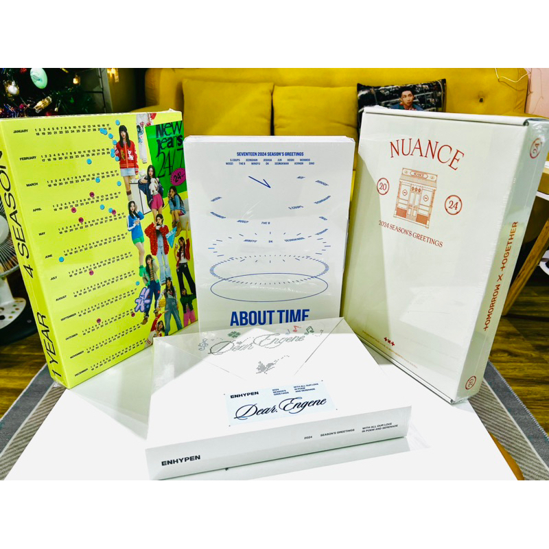 2024 SEASON GREETING HYBE NEWJEANS ENHYPEN SEVENTEEN TXT LE SSERAFIM TXT ĐẦY ĐỦ NGUYÊN SEAL