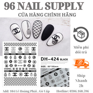 [Nail Chín Sáu] Sticker dán móng nail, miếng dán móng tay nhãn hiệu nổi tiếng