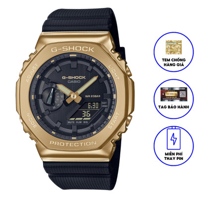 Đồng Hồ Casio Nam Dây Nhựa Chính Hãng GSHOCK GM-2100G-1A9DR
