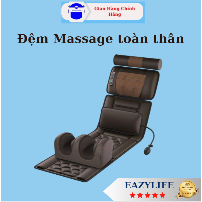 Đệm Massage, Nệm Massage toàn thân xoa bóp, bấm huyệt giúp giải toả căng thẳng, mệt mỏi