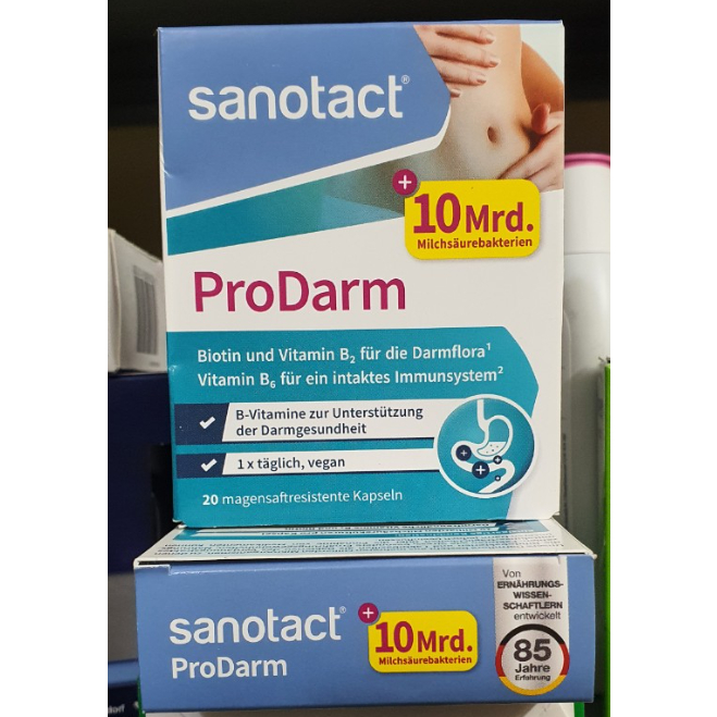Men sanotact ProDarm hộp 20 viên của Đức