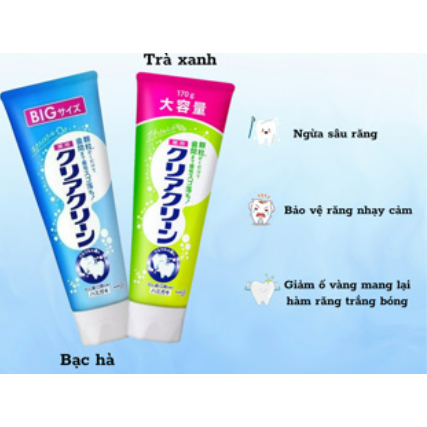 Kem đánh răng Kao hàng nội địa Nhật 170g giá 1 tuýt